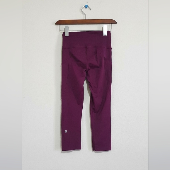 Lululemon Fast & Free Crop II Nulux 19" in Dark Adobe SZ 2 - Picture 8 of 12